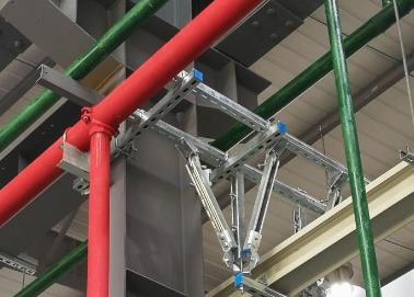 深泽该抗震支架的整体式支吊架结构协调性好